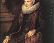 Maria Bosschaerts, Wife of Adriaen Stevens - 安东尼·凡·戴克